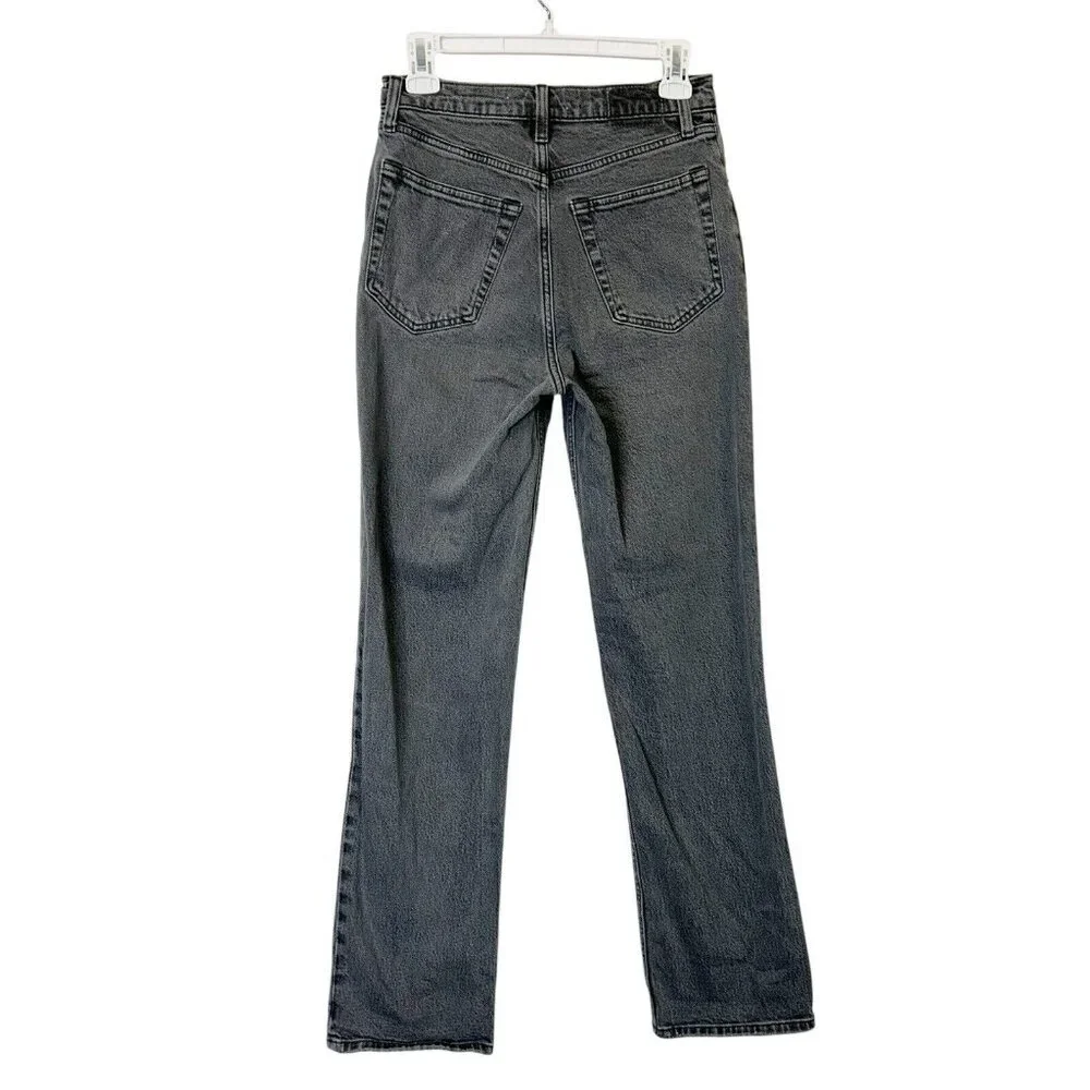 Abercrombie Fitch‎ 90s Straight Ultra High Rise Jeans Womens Size 26 Gray